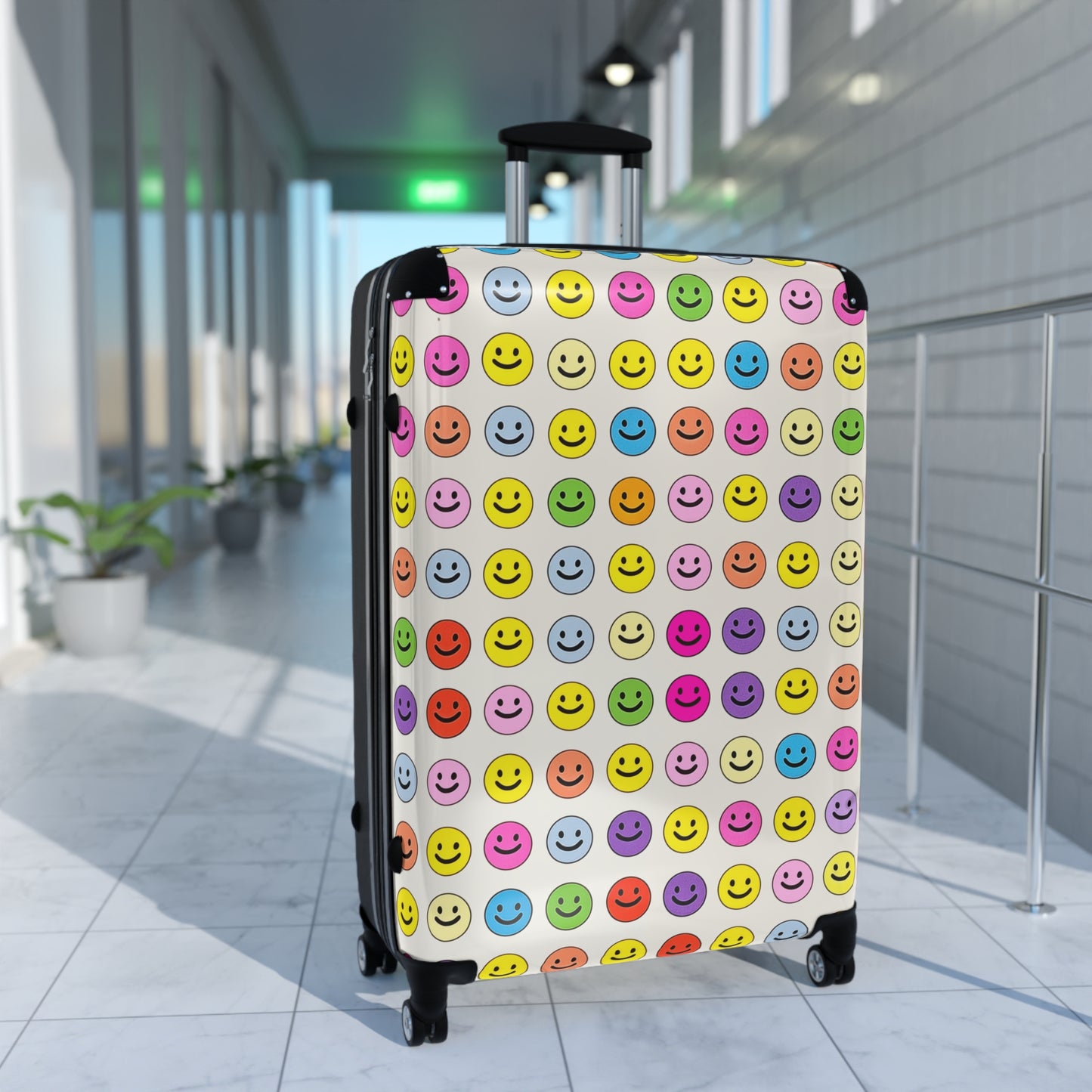 Happy Faces Rolling Suitcase
