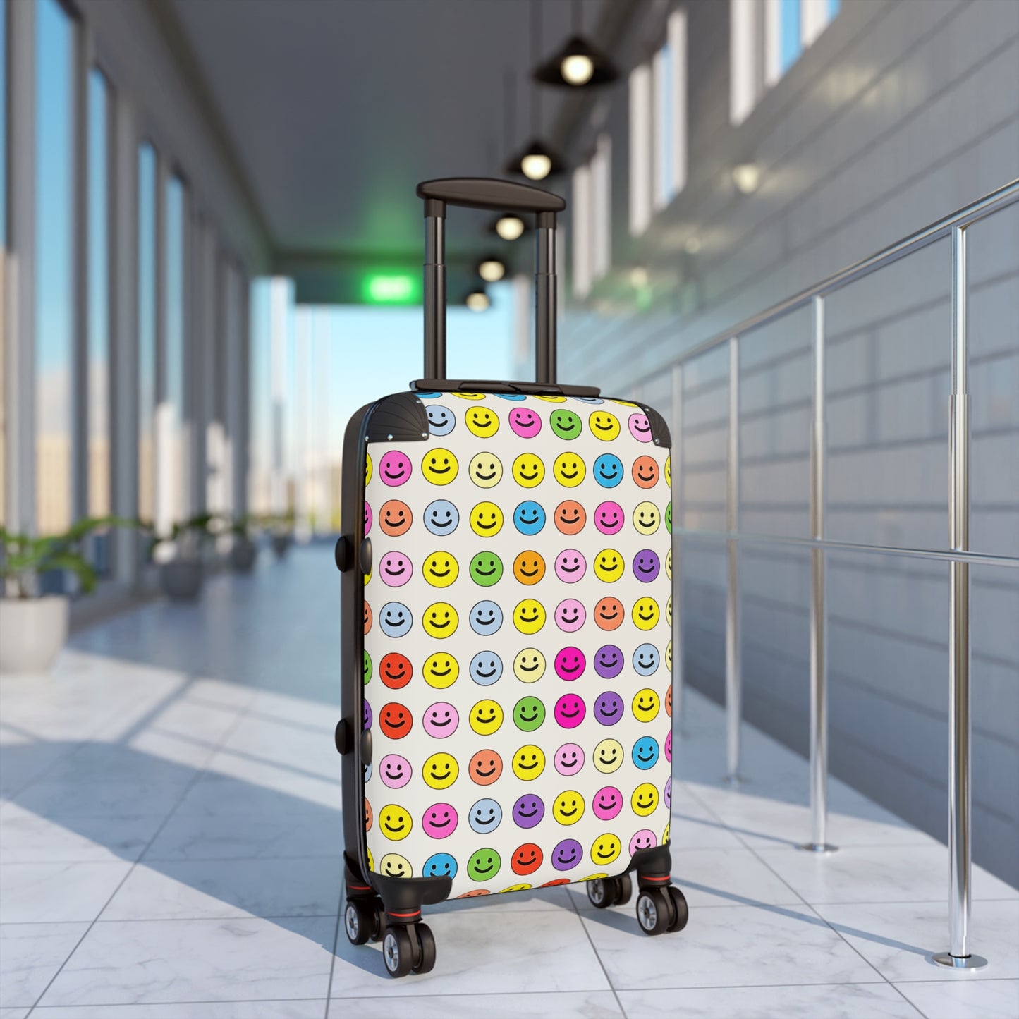Happy Faces Rolling Suitcase
