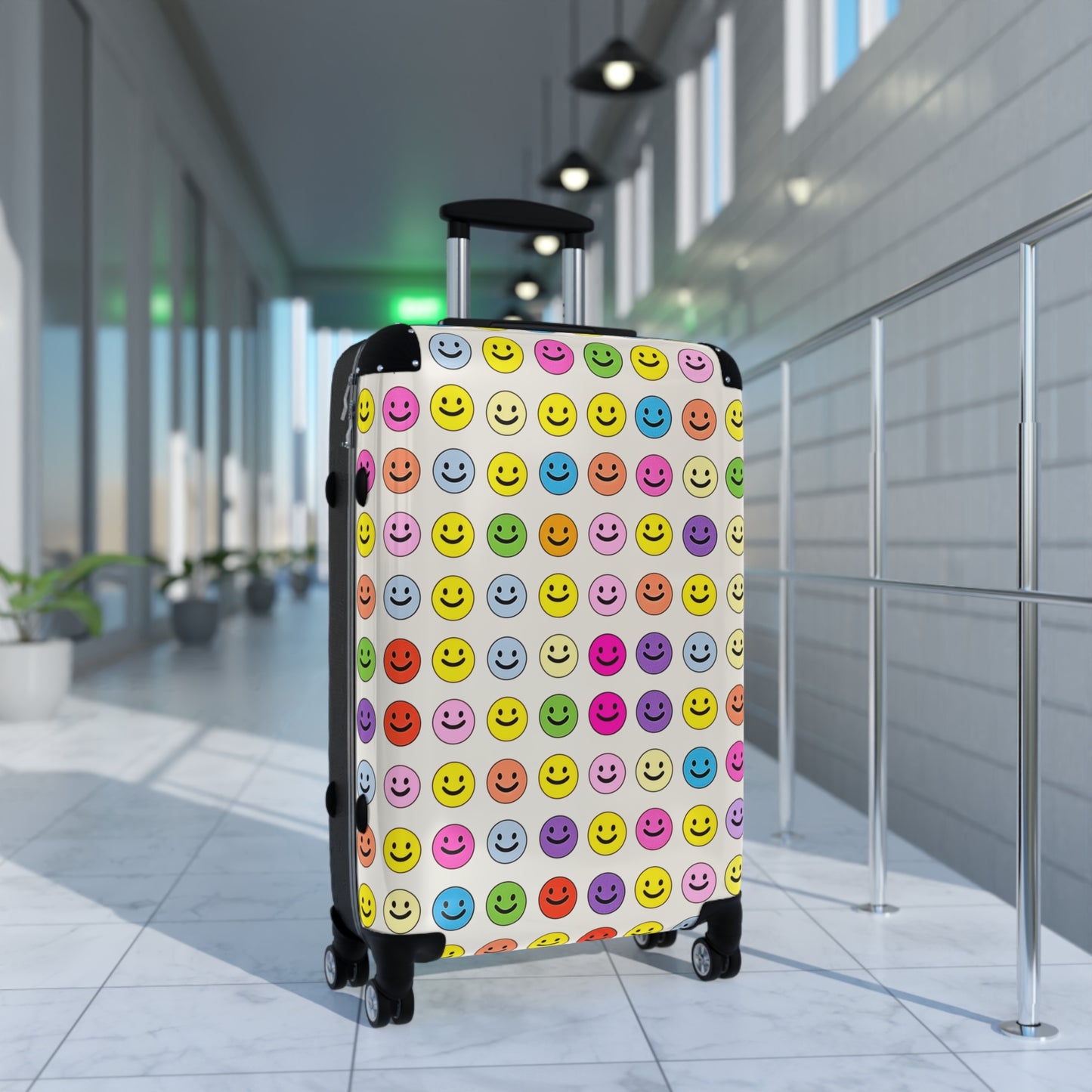 Happy Faces Rolling Suitcase