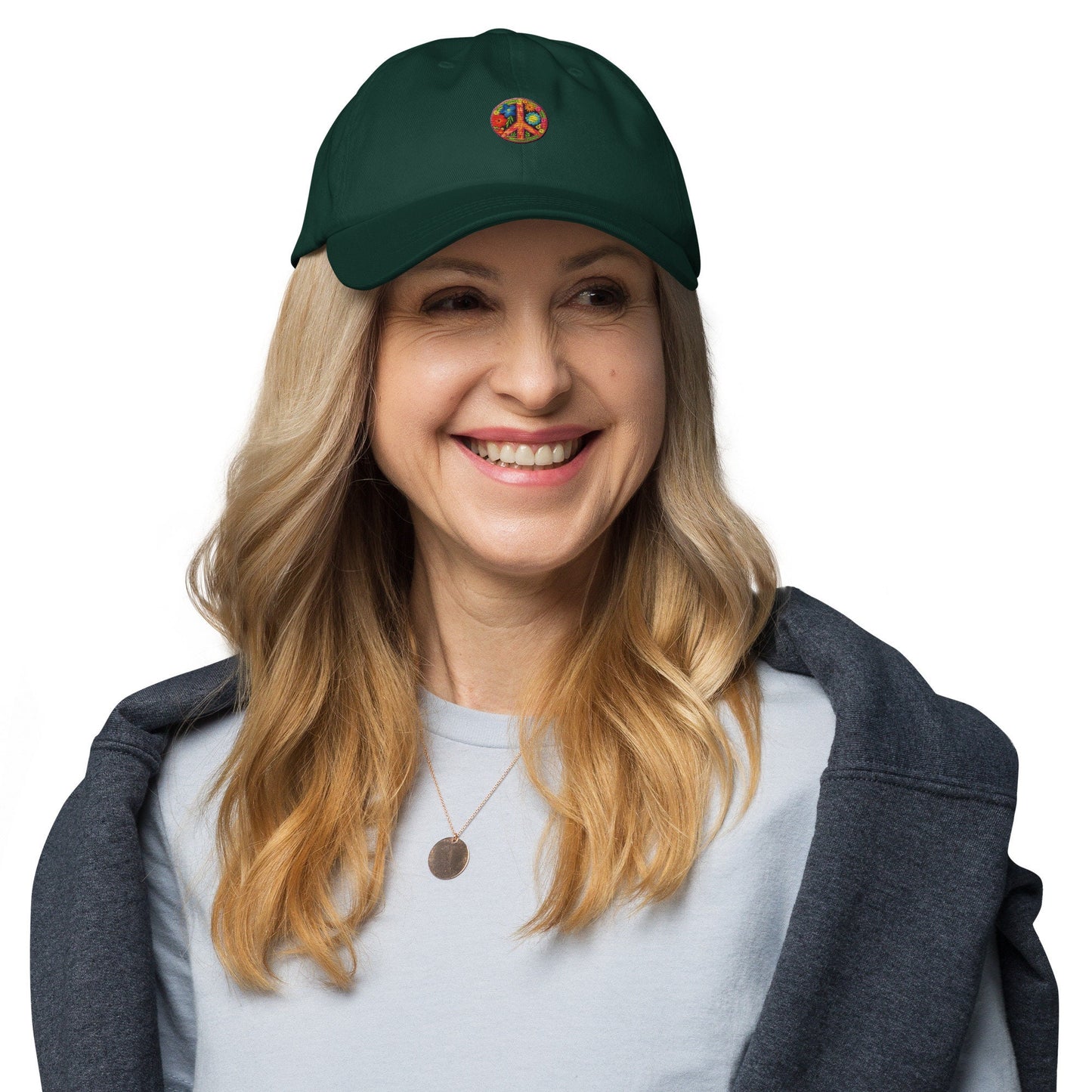 Peace and Love Dad hat