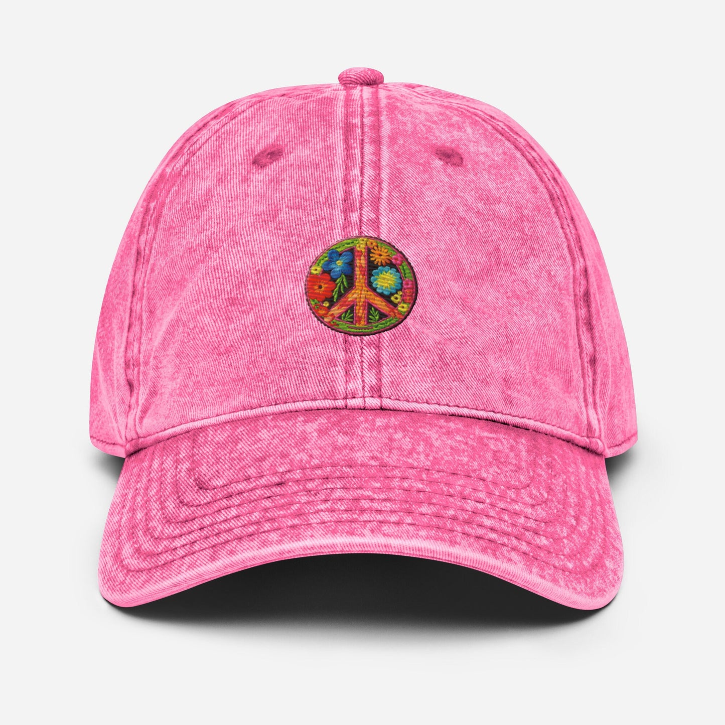 Vintage Cotton Twill Peace and Love Cap