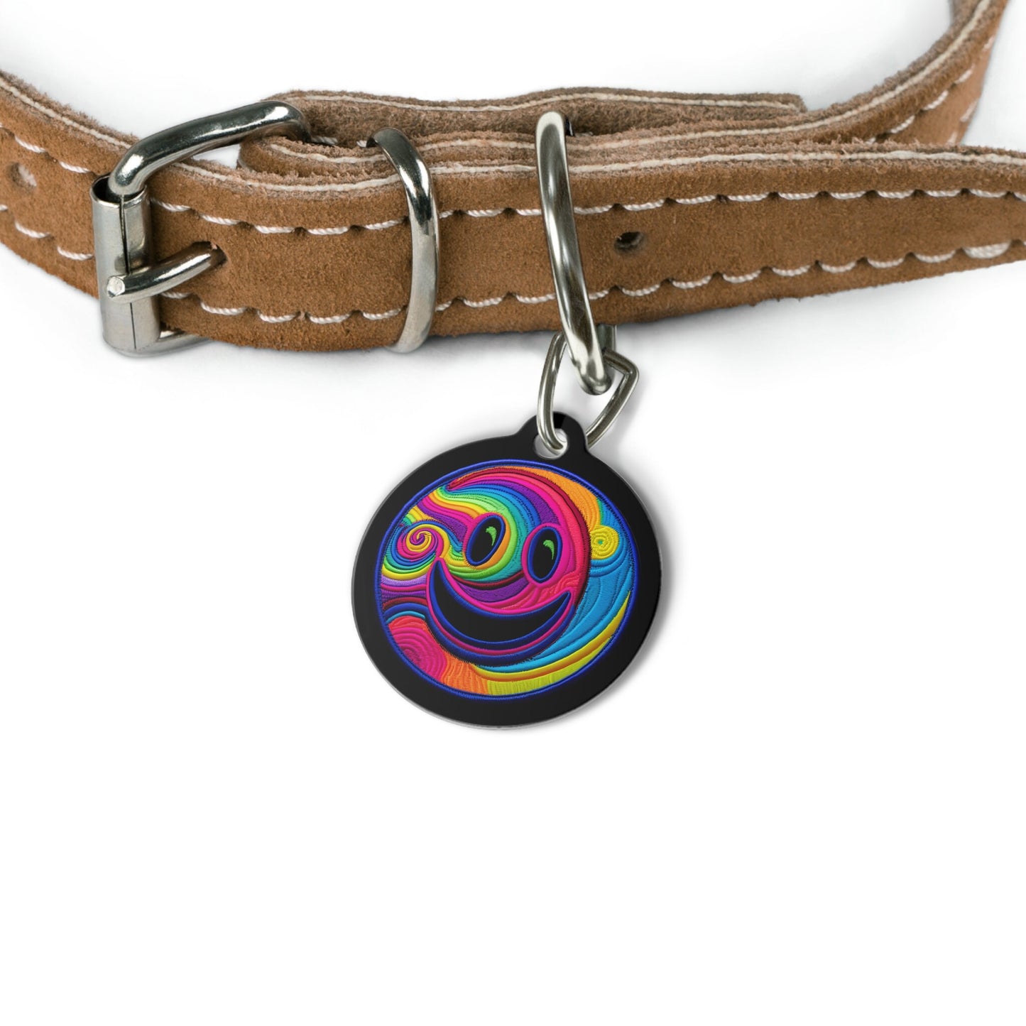 Psychedelic Pet Collar Tag