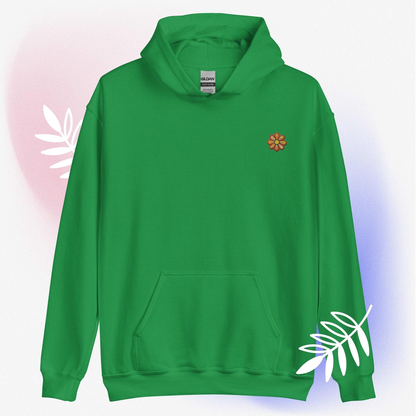 Whimsical Wildflower Embroidered Hoodie