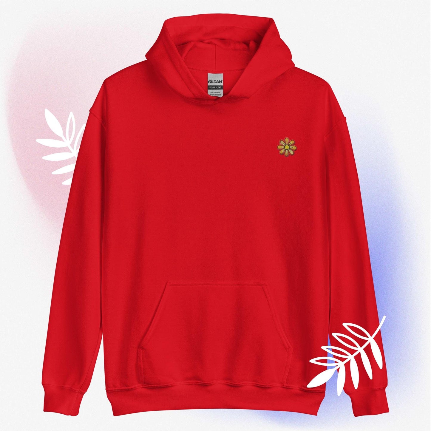 Whimsical Wildflower Embroidered Hoodie