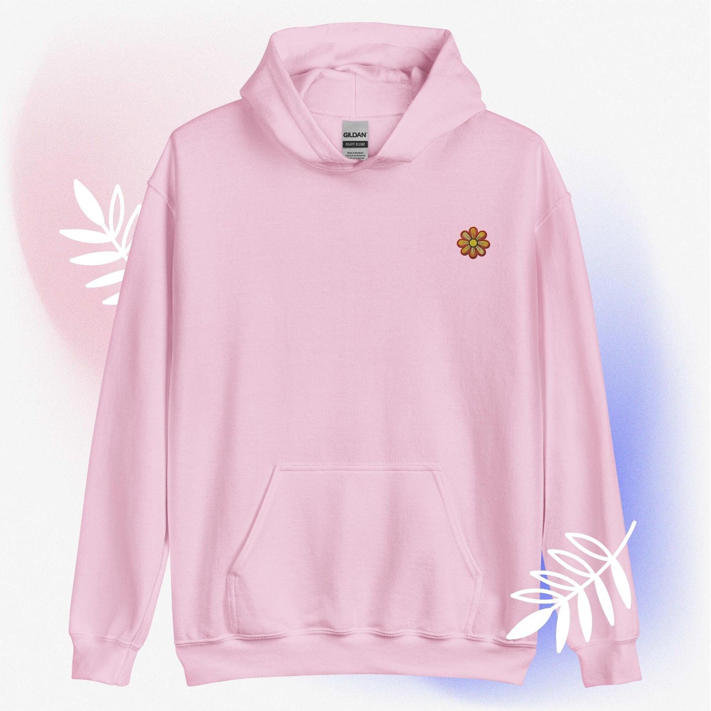 Whimsical Wildflower Embroidered Hoodie
