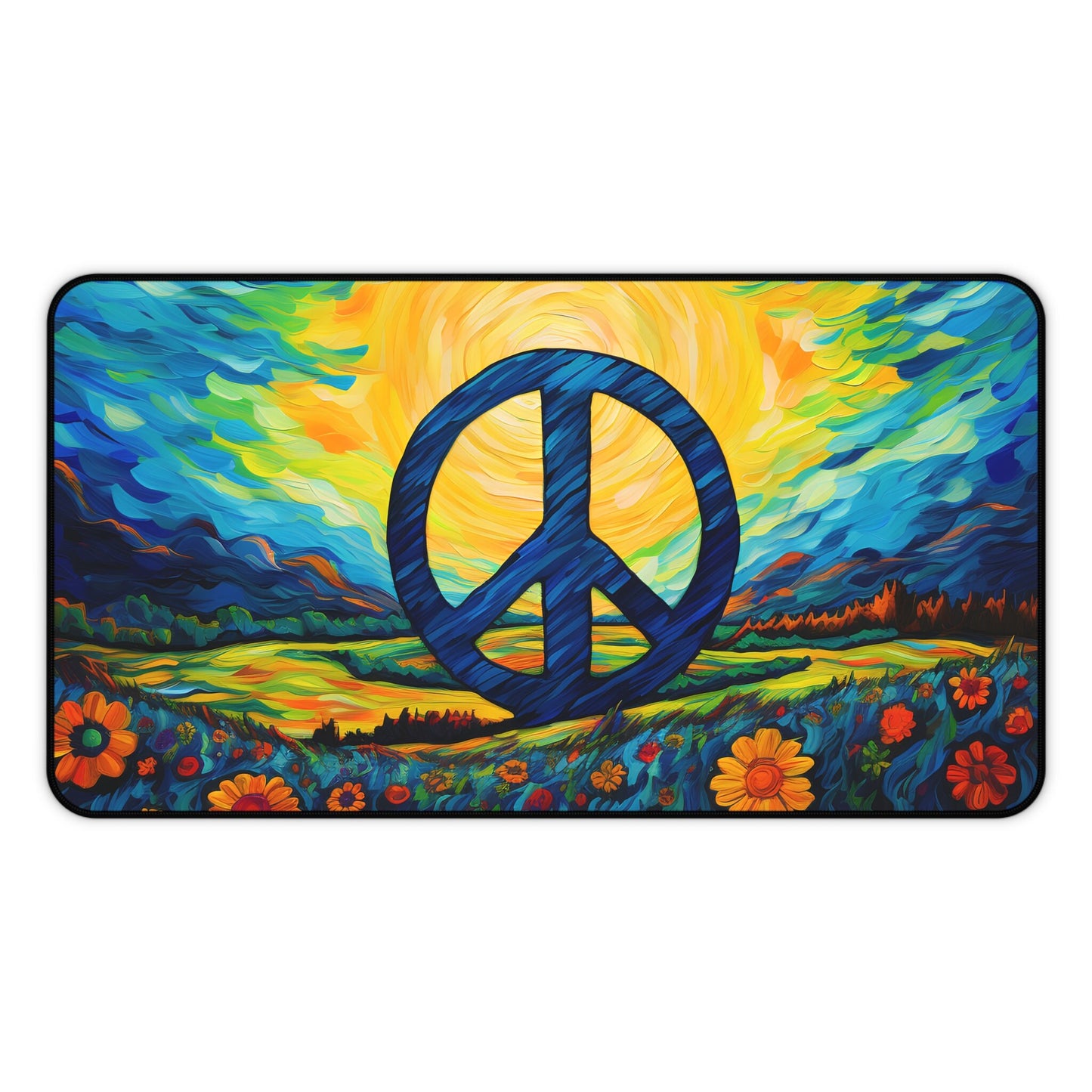 Peaceful Fields Desk Mat