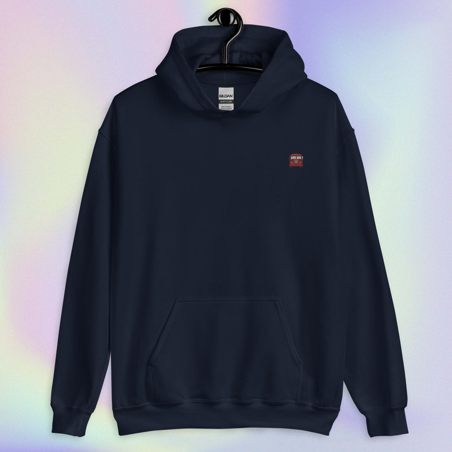 Groovy Bus Embroidered Comfy Hoodie