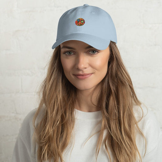 Peace and Love Dad hat