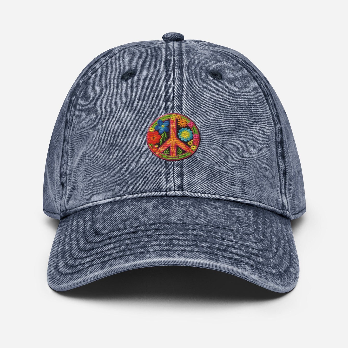 Vintage Cotton Twill Peace and Love Cap