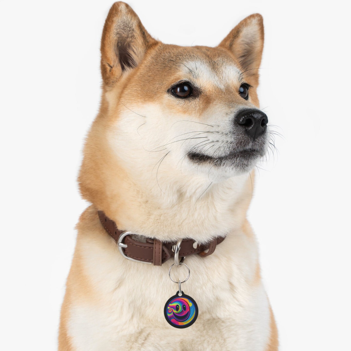 Psychedelic Pet Collar Tag