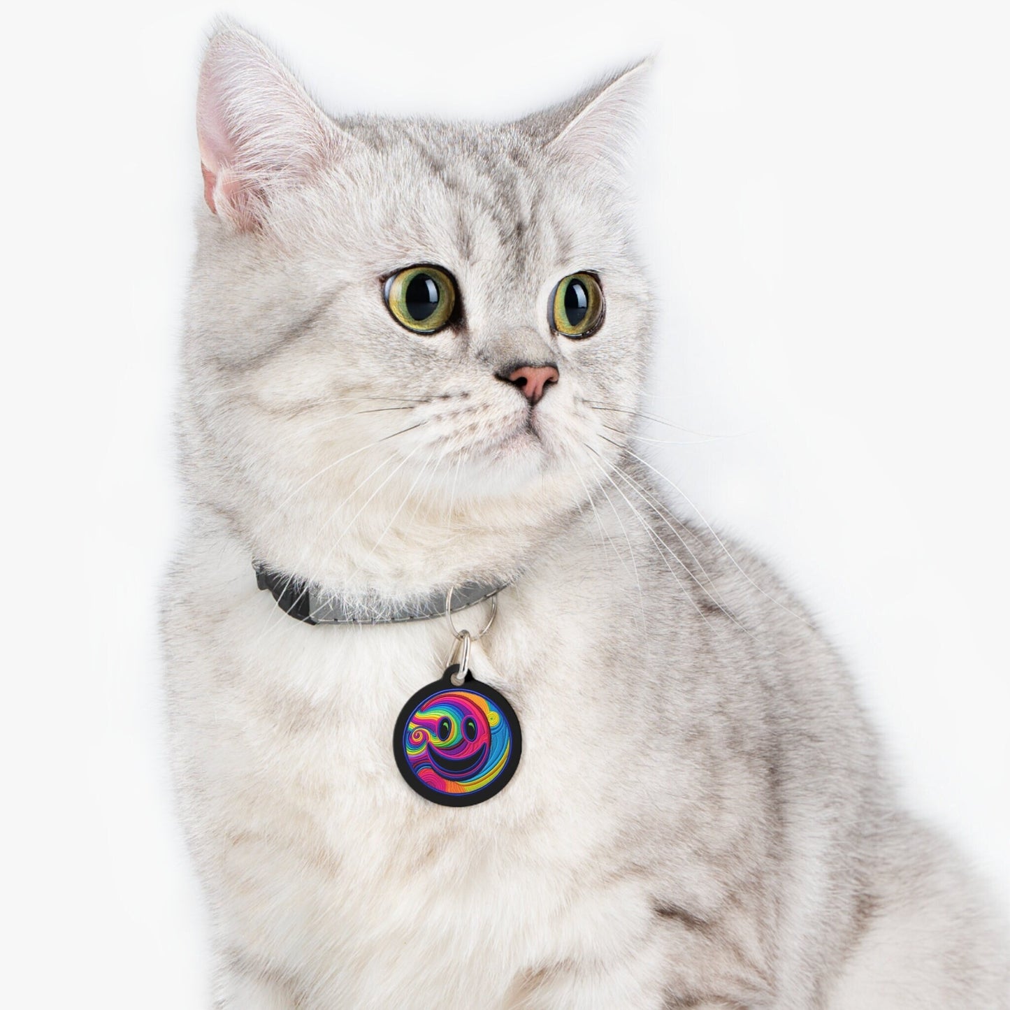 Psychedelic Pet Collar Tag