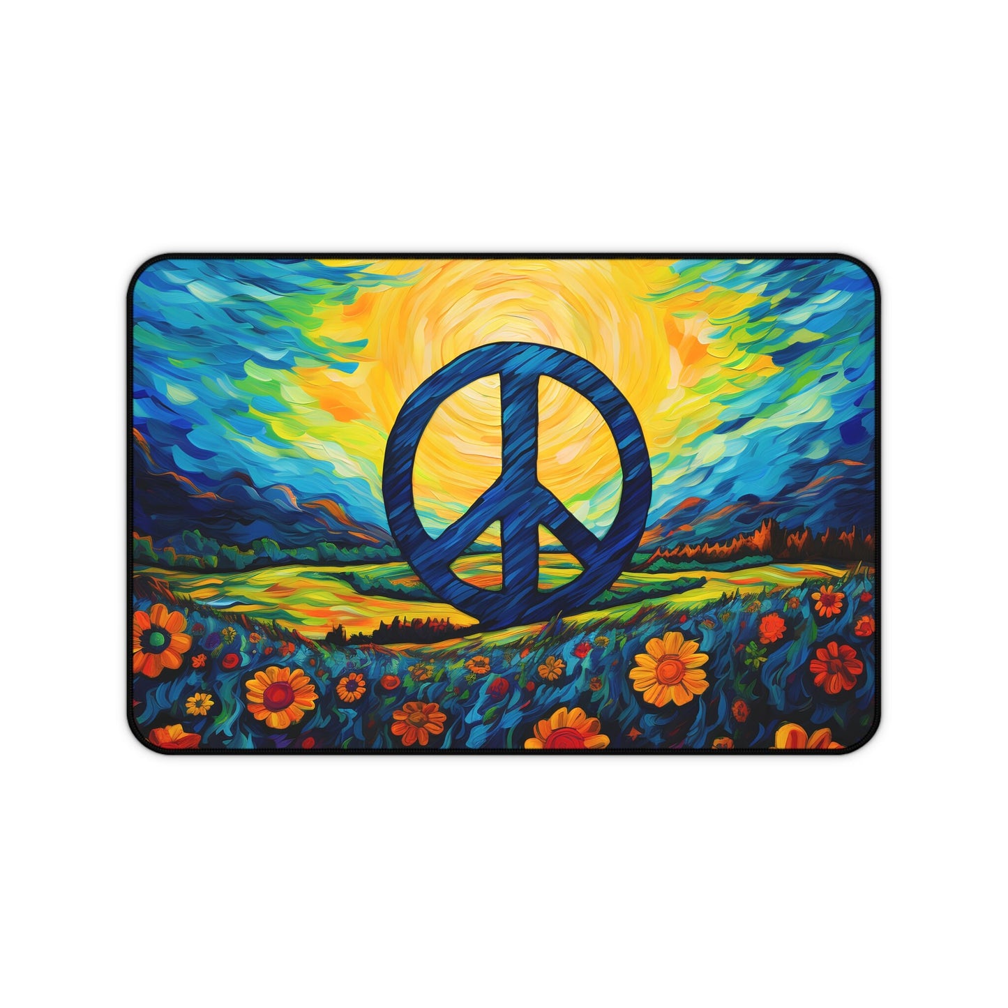 Peaceful Fields Desk Mat