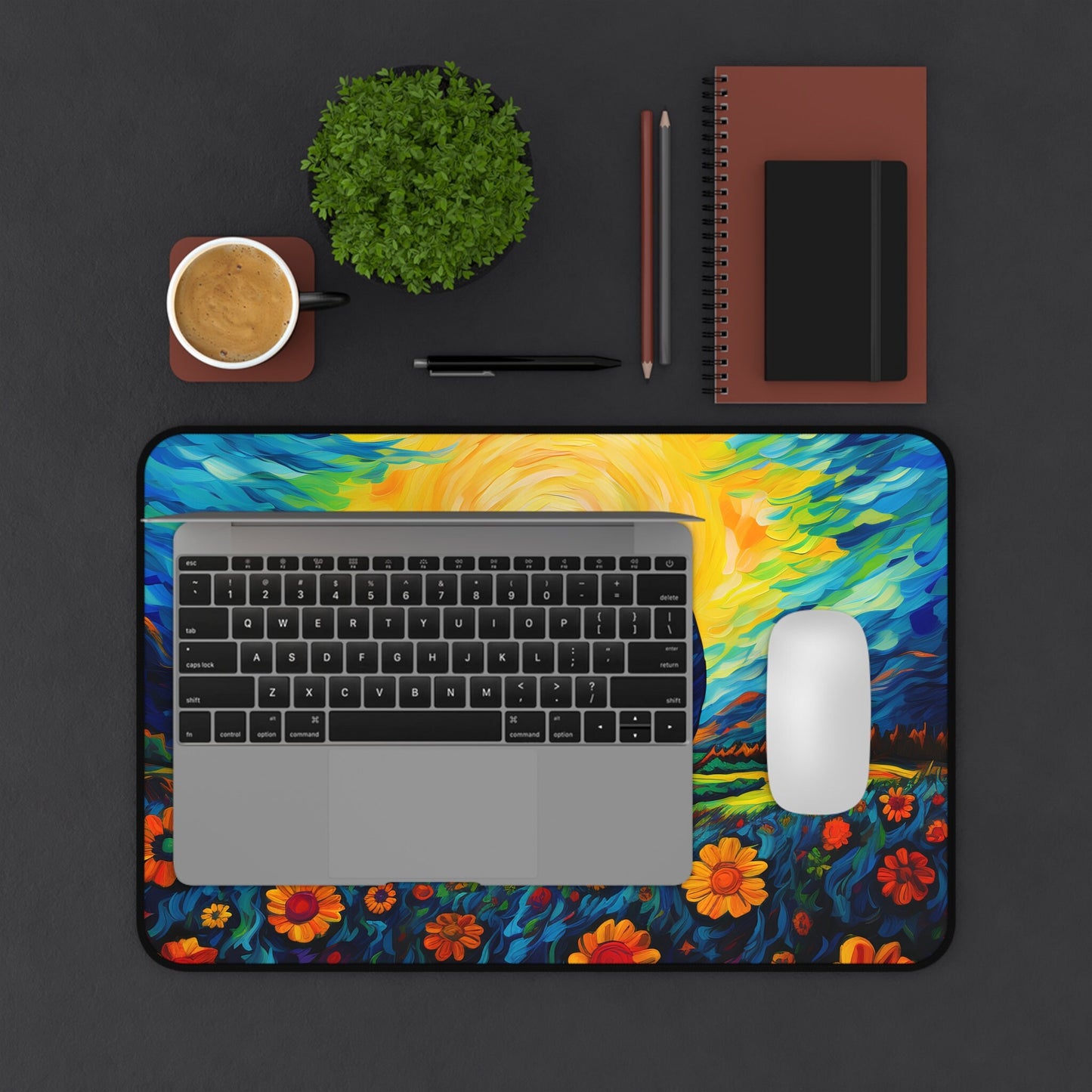Peaceful Fields Desk Mat