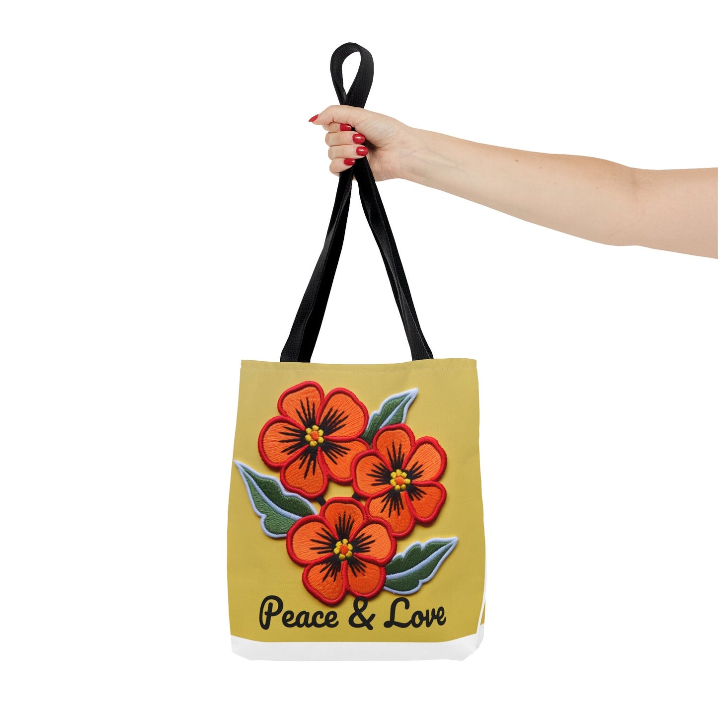Peace and Love Tote Bag