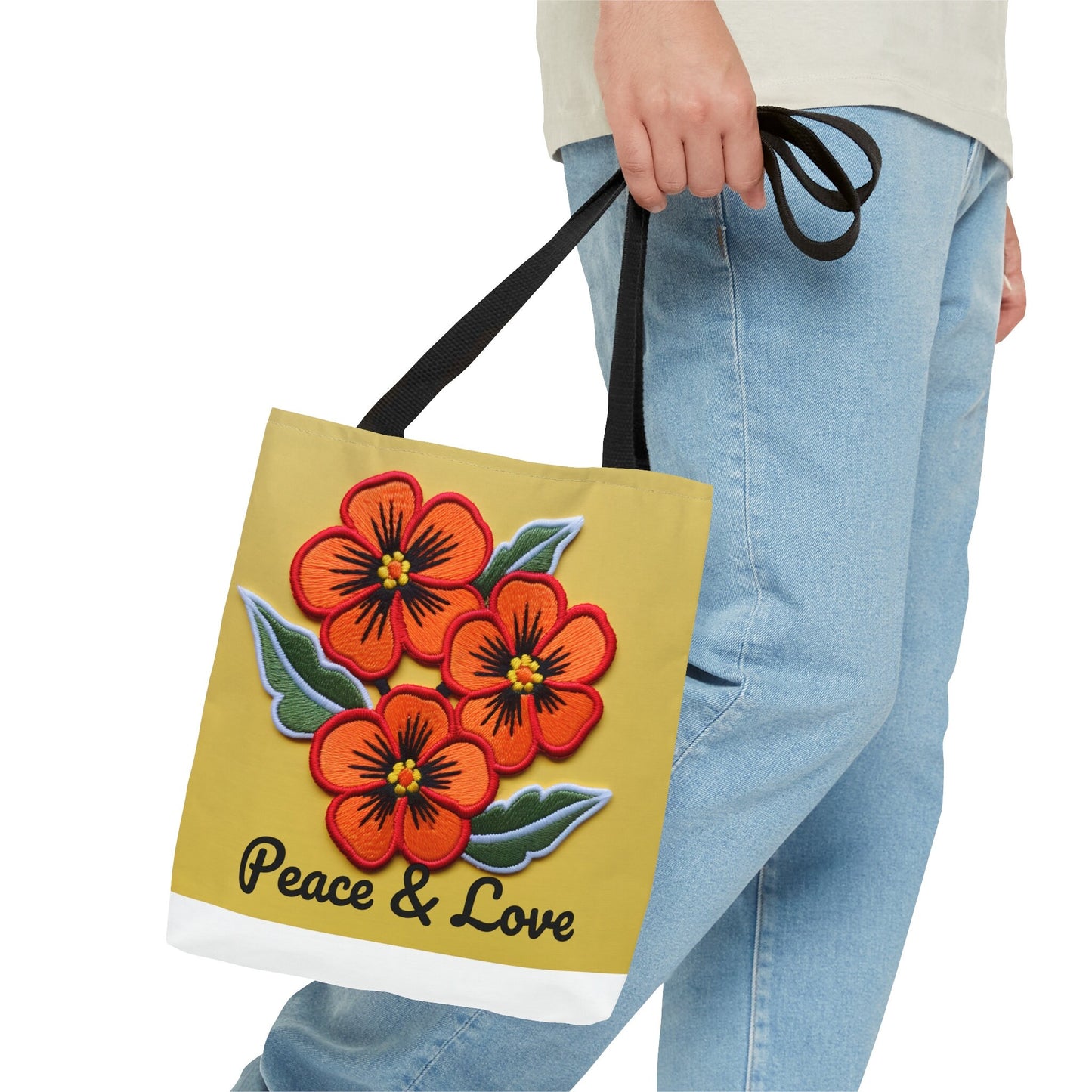 Peace and Love Tote Bag