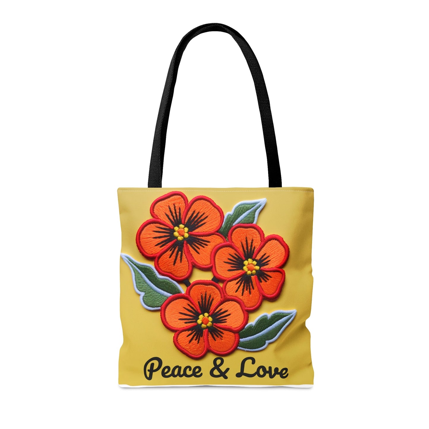 Peace and Love Tote Bag