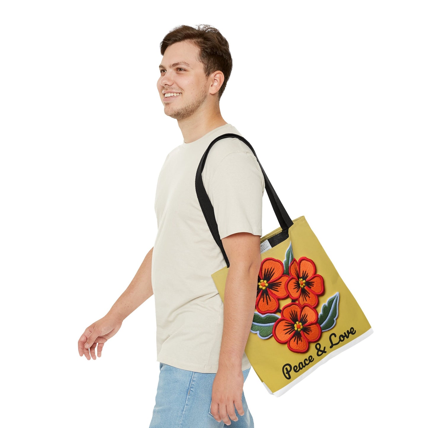 Peace and Love Tote Bag