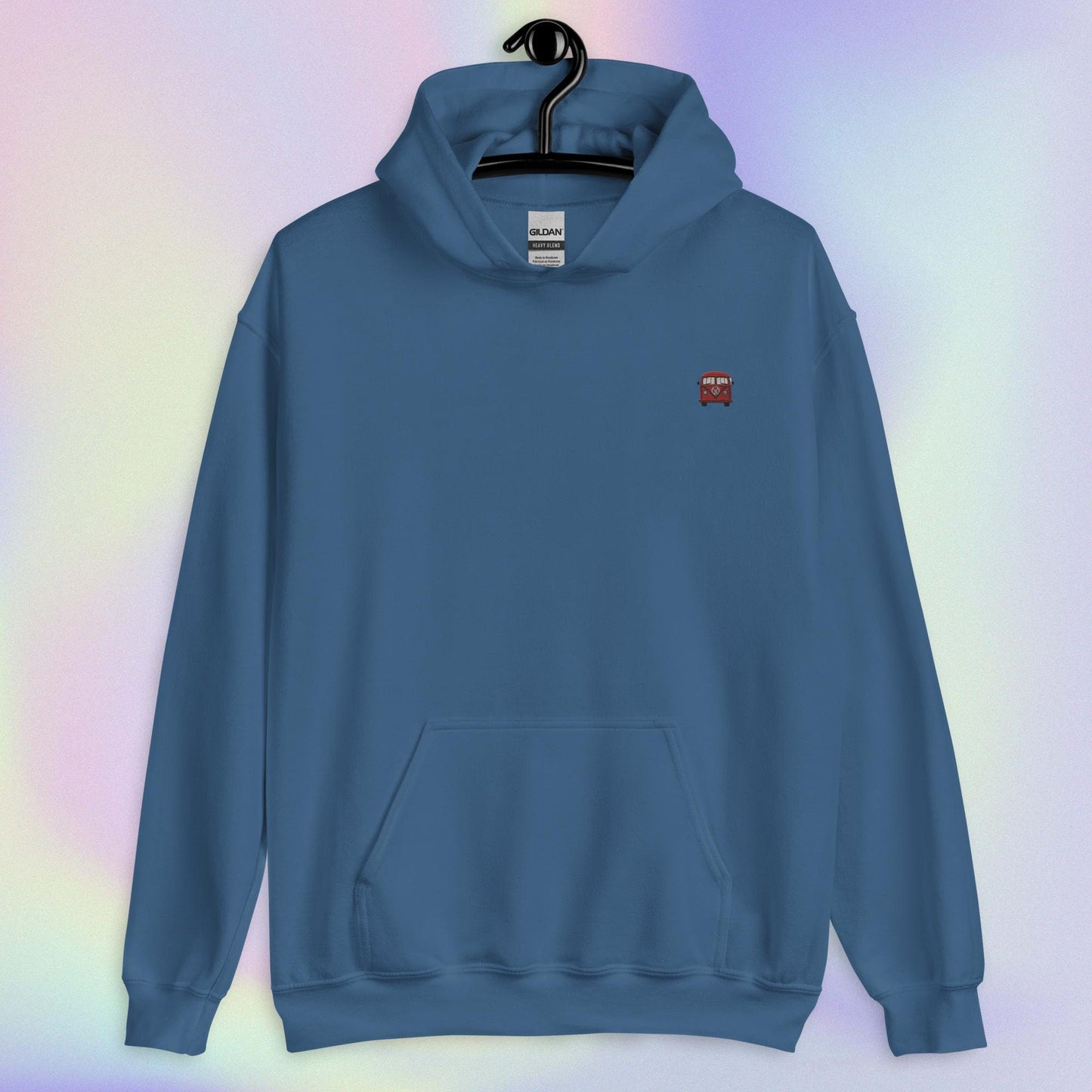 Groovy Bus Embroidered Comfy Hoodie