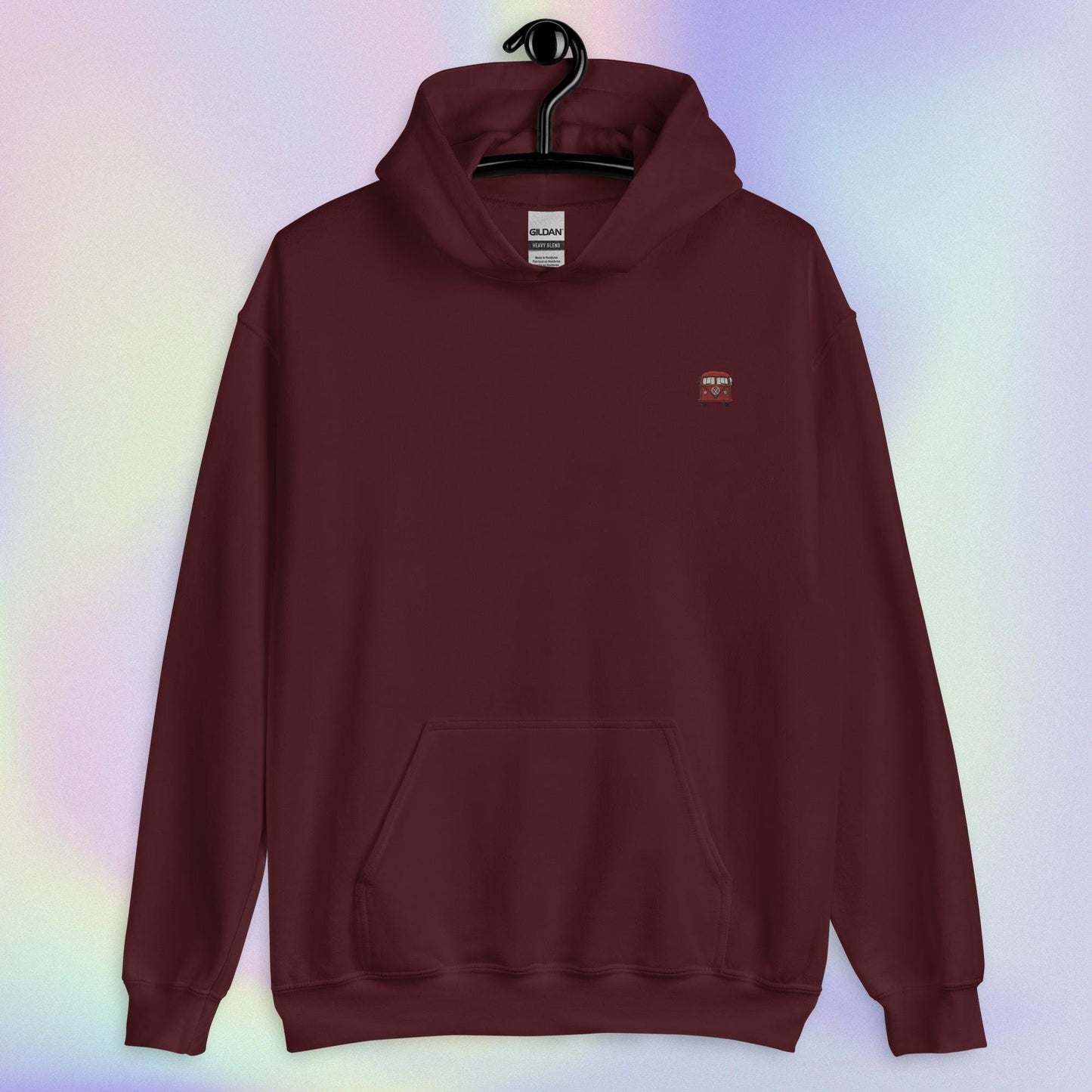 Groovy Bus Embroidered Comfy Hoodie
