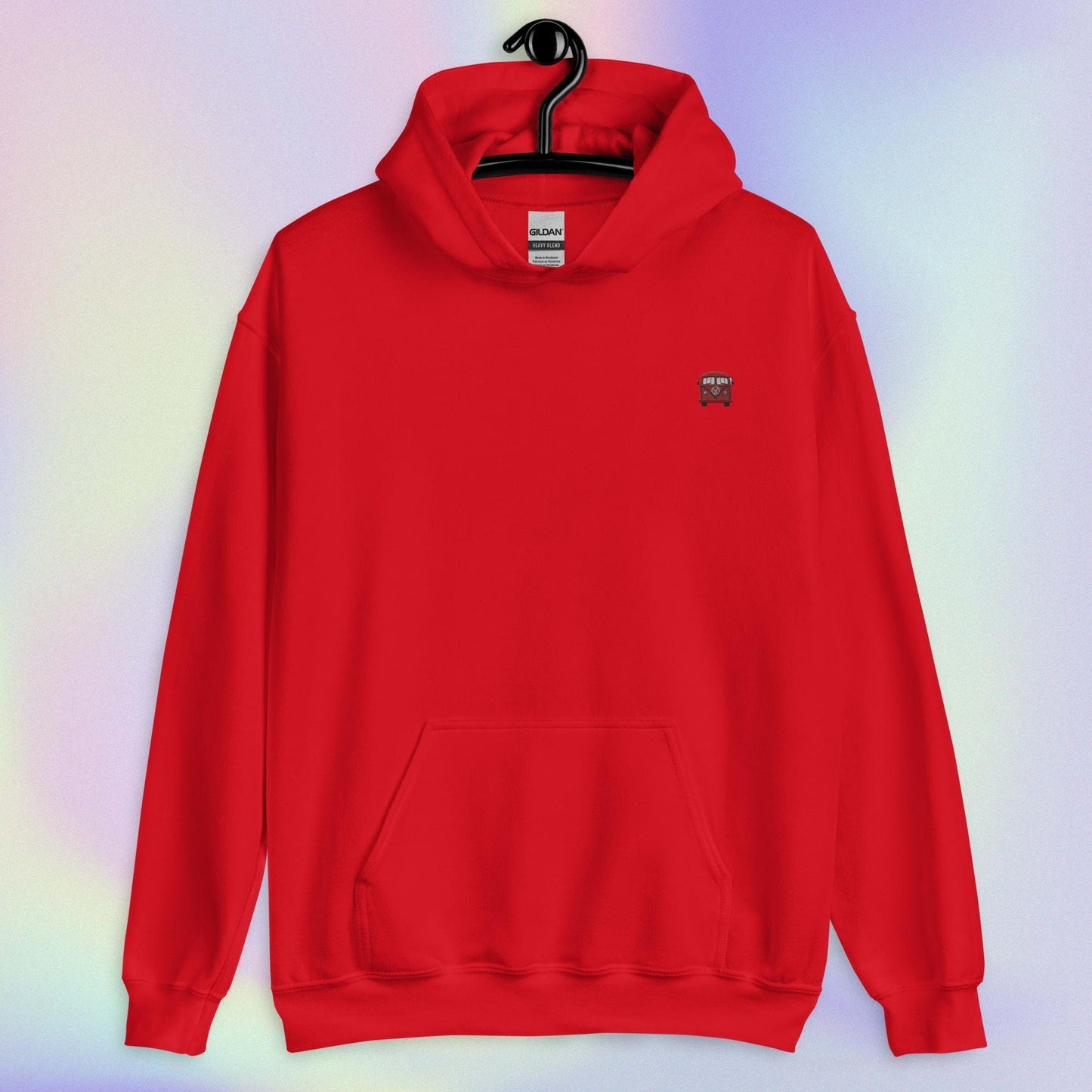 Groovy Bus Embroidered Comfy Hoodie