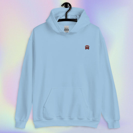 Groovy Bus Embroidered Comfy Hoodie